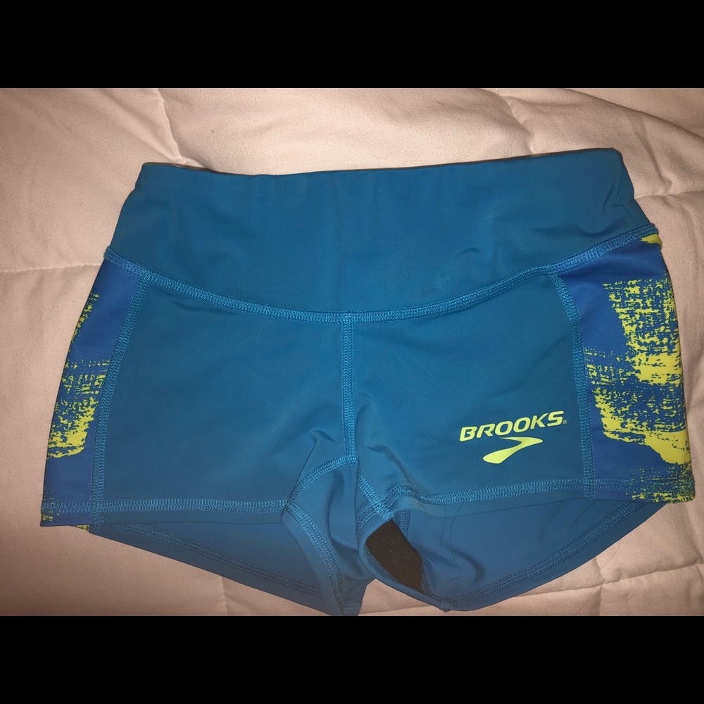 Brooks running spandex shorts